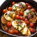 Balsamic Baked Chicken Breast with Mozzarella Cheese Recipe
