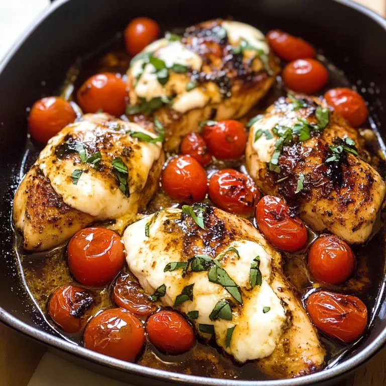 Balsamic Baked Chicken Breast with Mozzarella Cheese Recipe