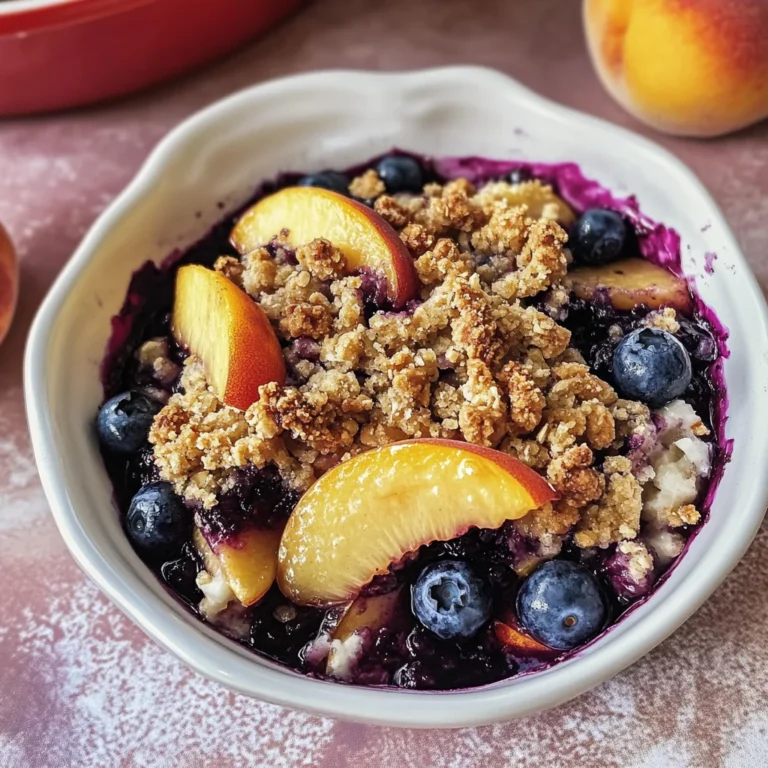 Blueberry Peach Crumble