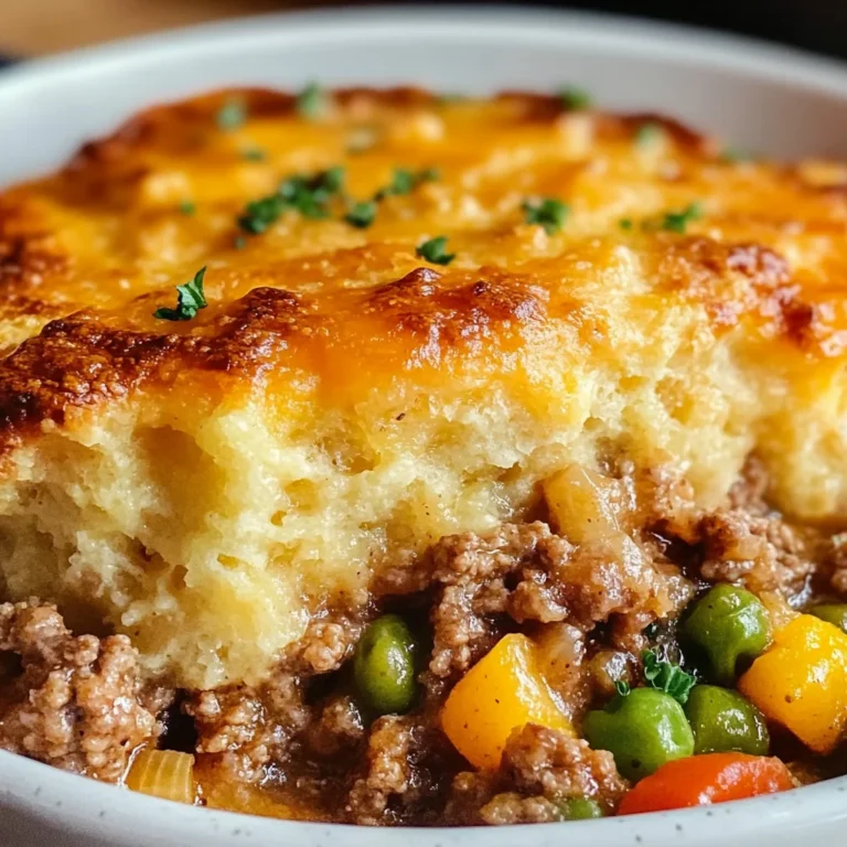 Cheddar Bay Ground Beef Cobbler