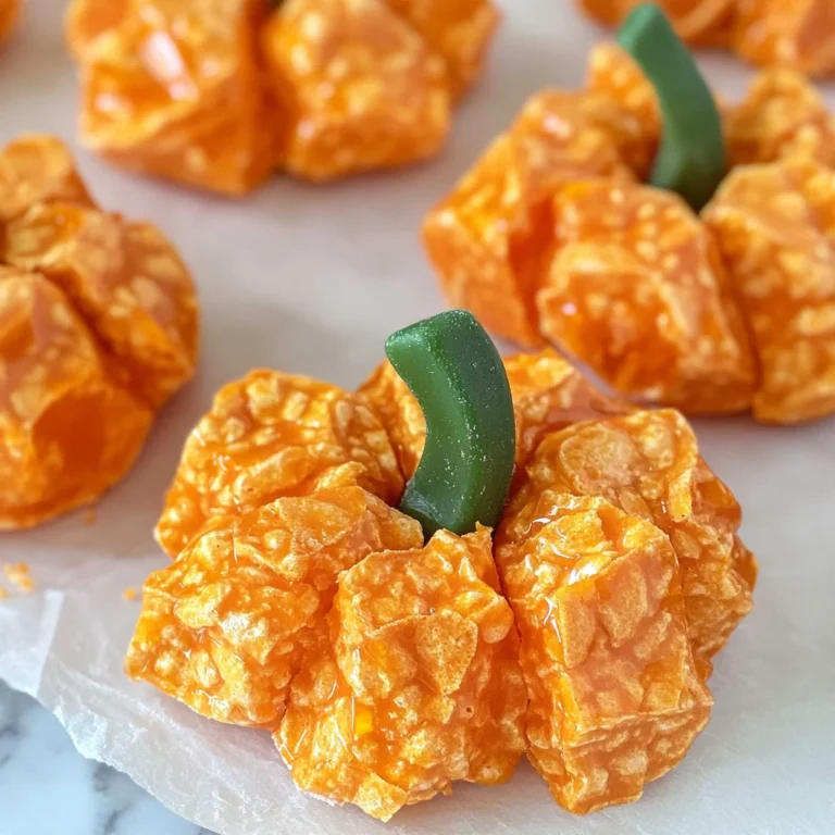 Easy Cornflake Pumpkins