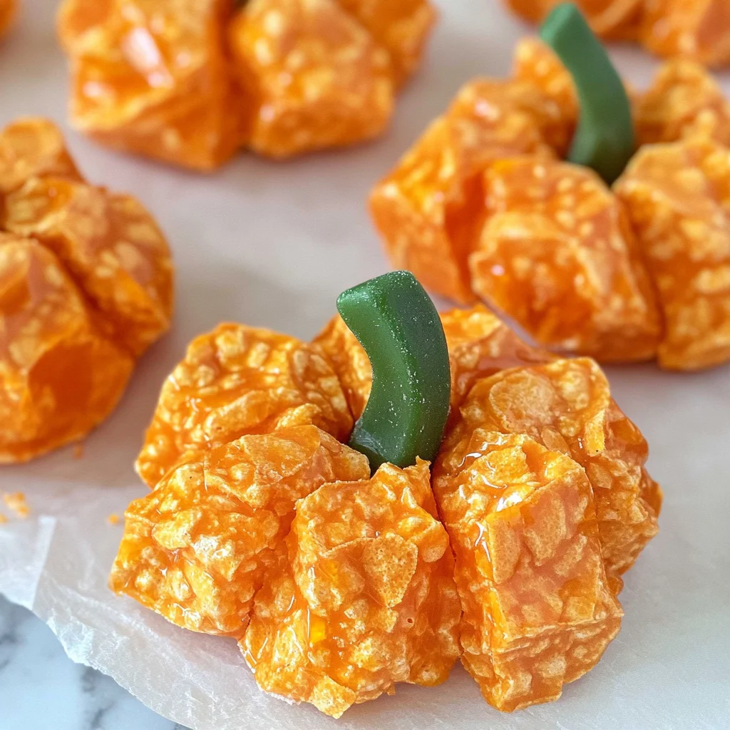 Easy Cornflake Pumpkins