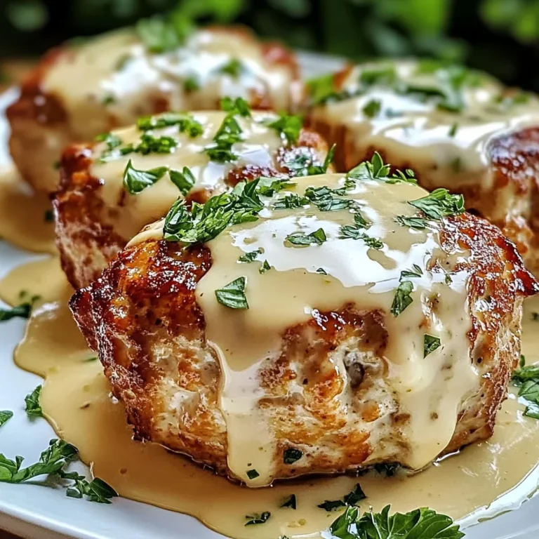 Garlic Parmesan Chicken Meatloaves
