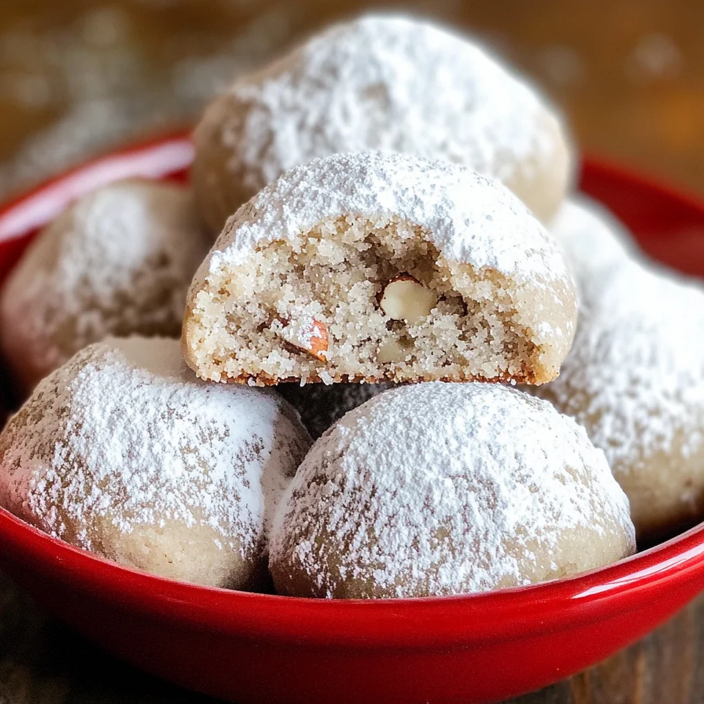 Gingerbread Snowball Cookies
