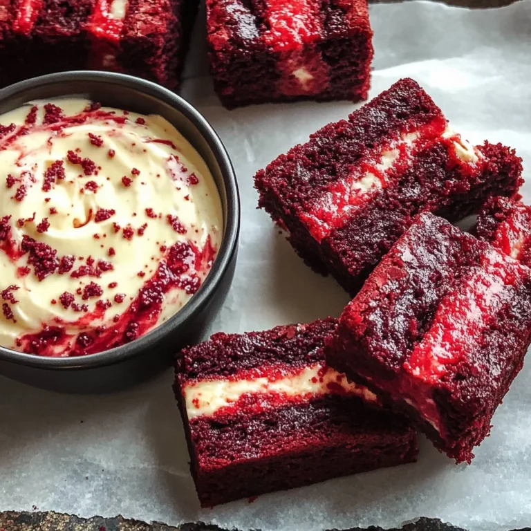 Red Velvet Brownie & Cheesecake Dip