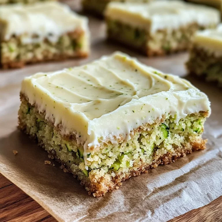 Simple Zucchini Bars