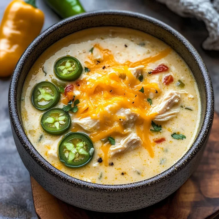 Spicy Jalapeño Popper Chicken Soup