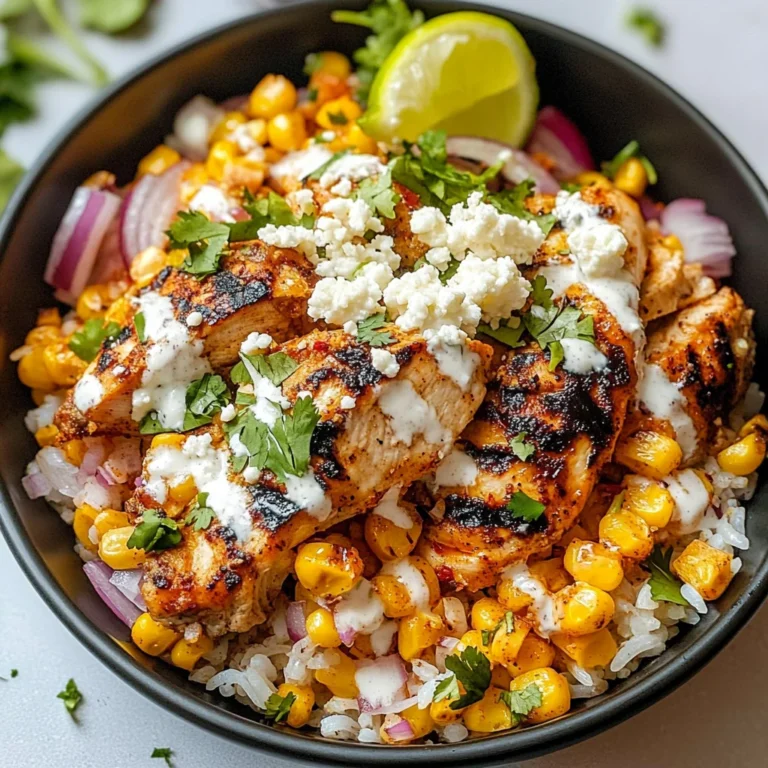 Street Corn Chicken Rice Bowl