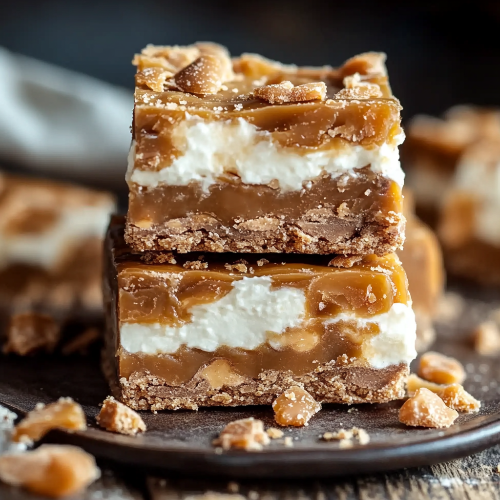Butterfinger Caramel Bars
