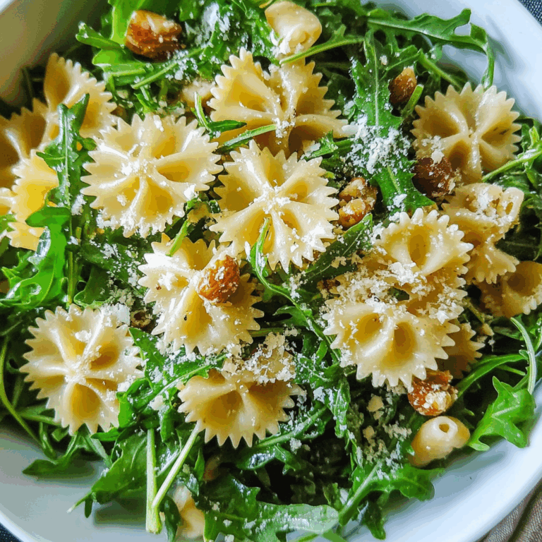 Lemon Arugula Pasta Salad