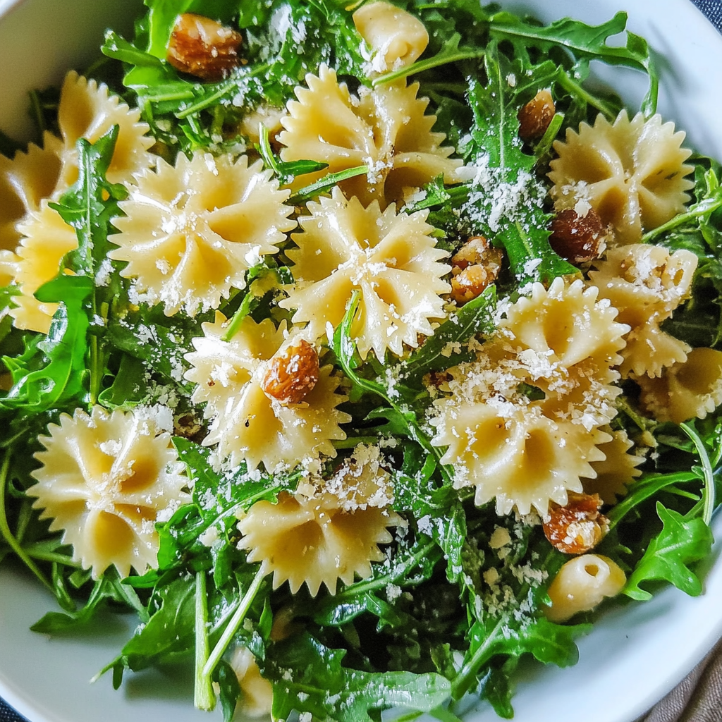 Lemon Arugula Pasta Salad