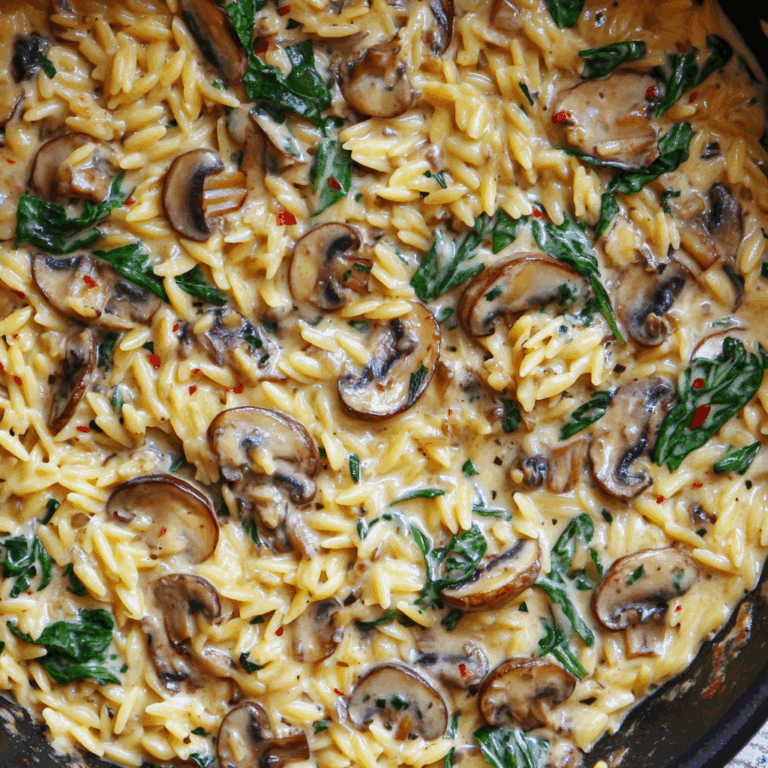 One-Pot Creamy Mushroom Orzo: Easy, Delicious Recipe!