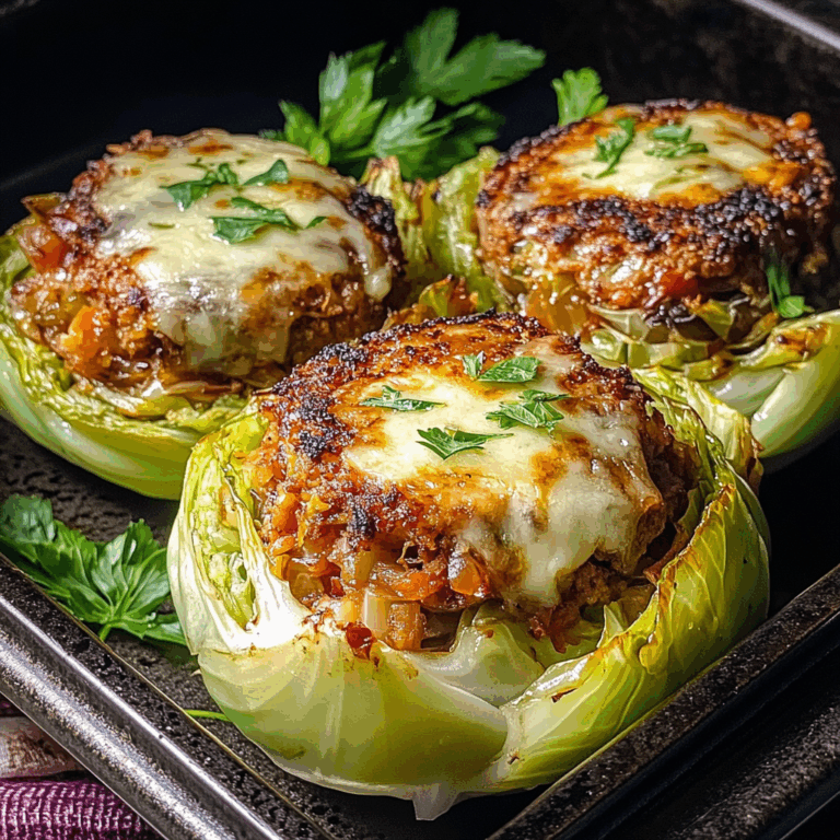 Oven-Baked Cabbage Burgers