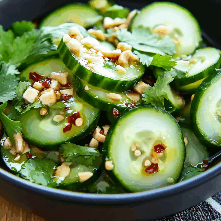 Thai Cucumber Salad – Easy, Refreshing & Flavorful Side Dish