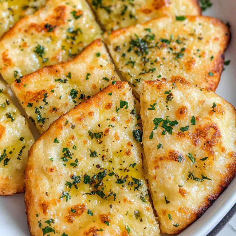 Air Fryer Garlic Flatbread - Quick & Delicious