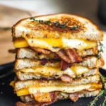 Apple Bacon and Cheddar Grilled Cheese