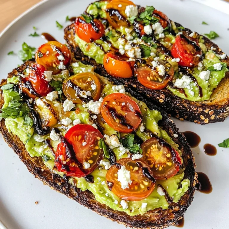 Avocado Toast with Feta and Cherry Tomatoes: A Perfectly Balanced Delight