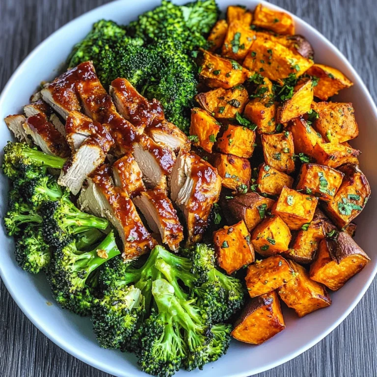 BBQ Chicken & Roasted Sweet Potato Bowls Recipe