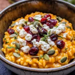 Baked Pumpkin Goat Cheese Risotto