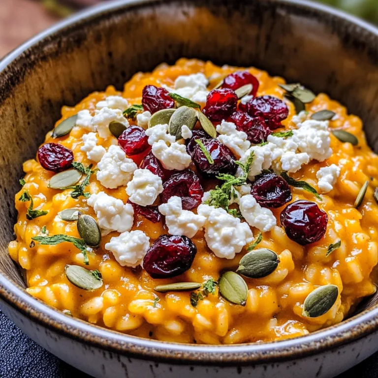 Baked Pumpkin Goat Cheese Risotto