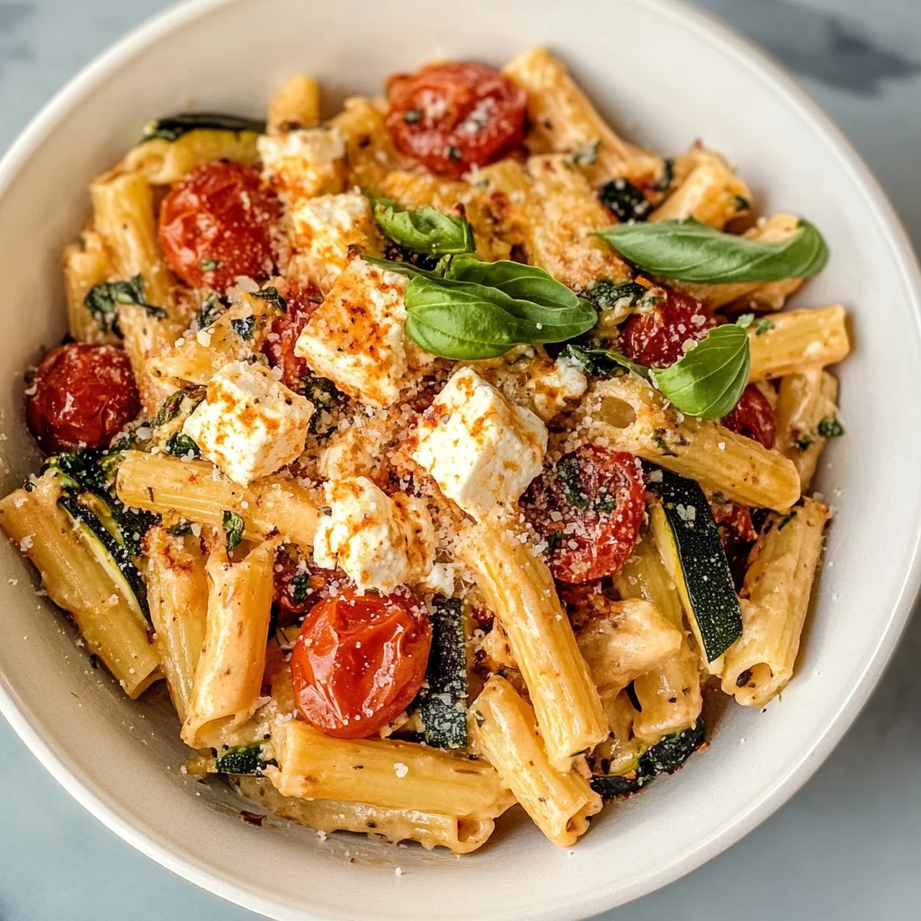 Best Baked Feta Pasta with Vegetables