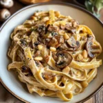 Caramelized Leek and Mushroom Gruyere Pasta