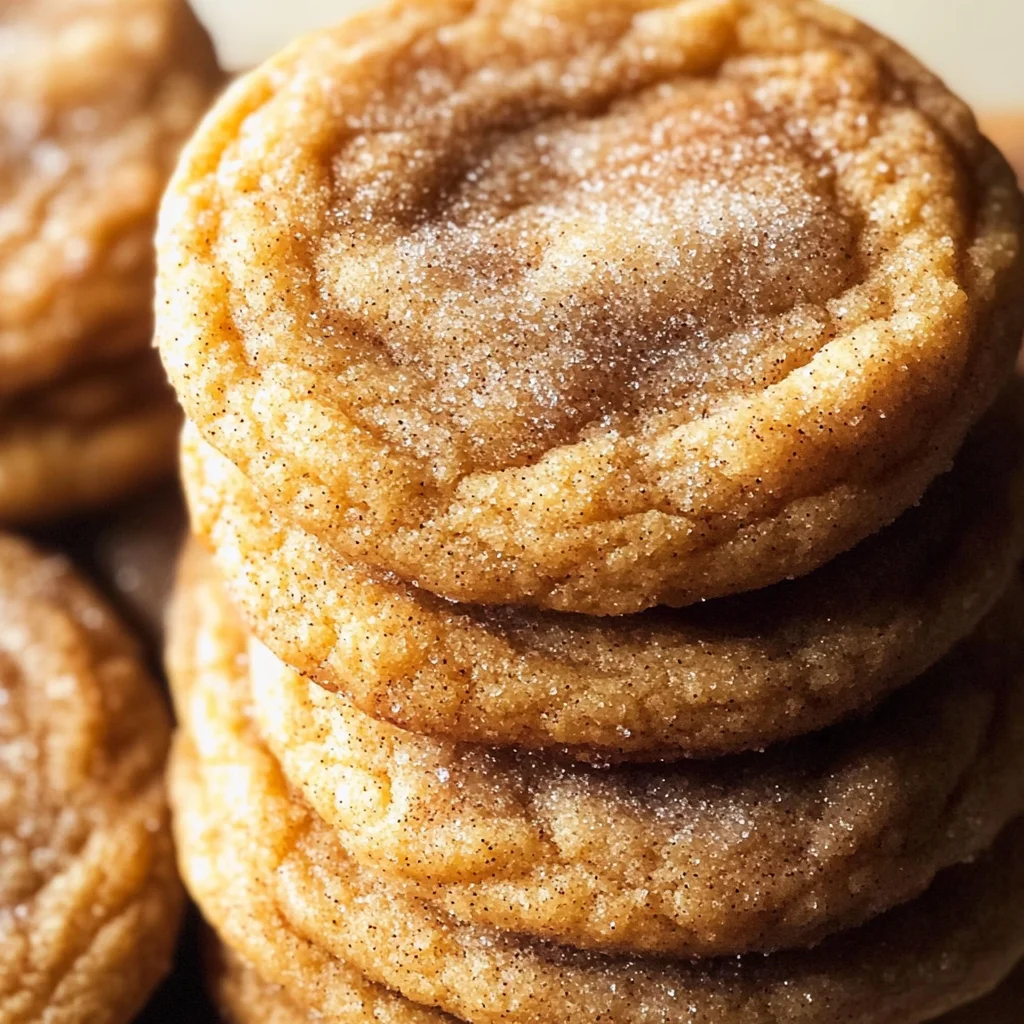 Chewy Pumpkin Snickerdoodle Cookies