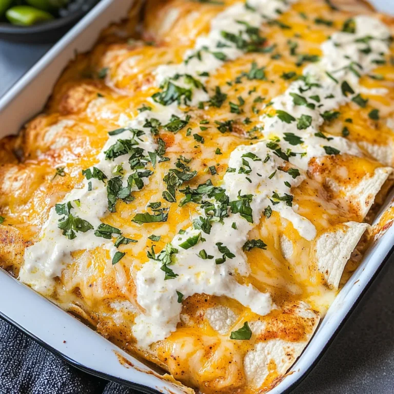 Chicken Enchiladas with Sour Cream White Sauce