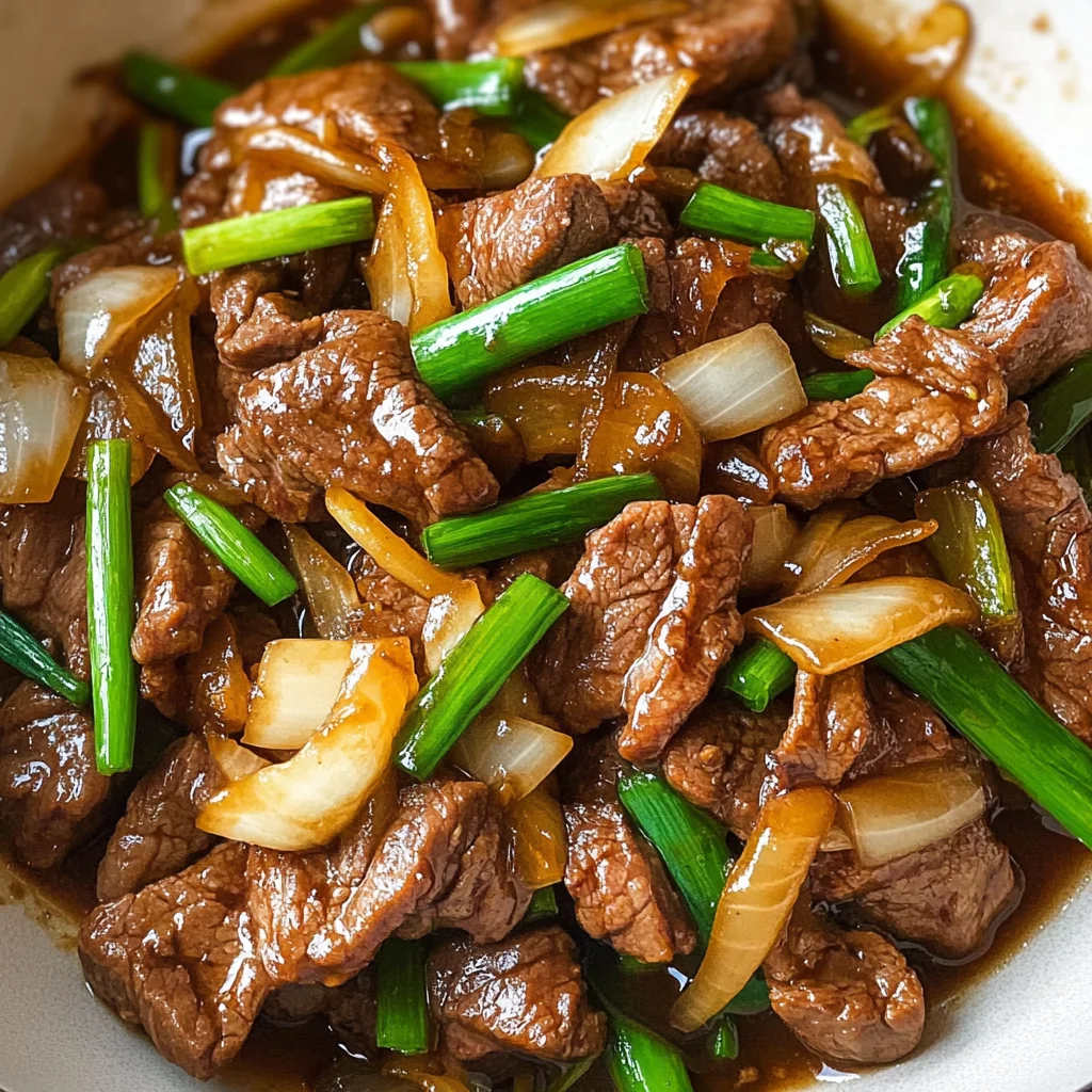 Chinese Beef and Onion Stir Fry: A Savory Weeknight Delight