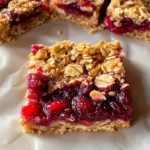 Cranberry Sauce Oat Bars