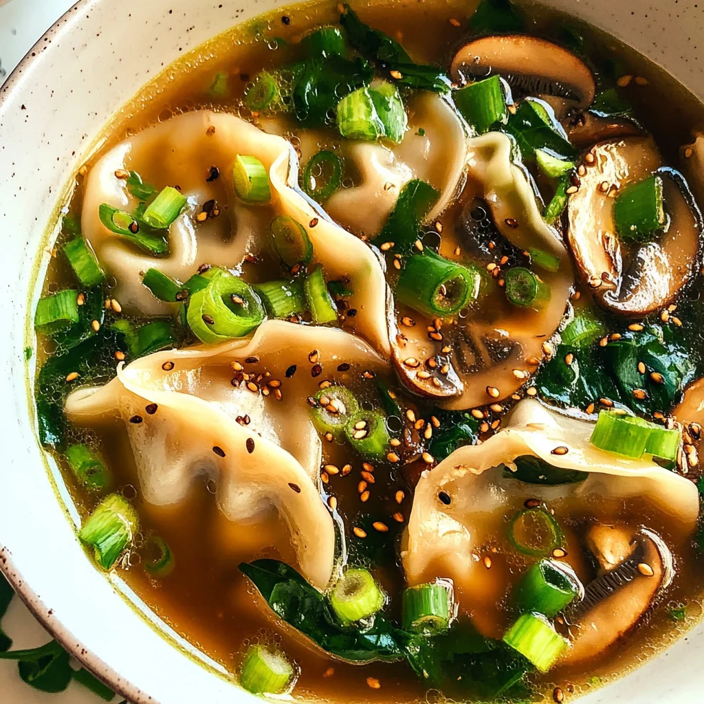 Easy Asian Dumpling Potsticker Soup