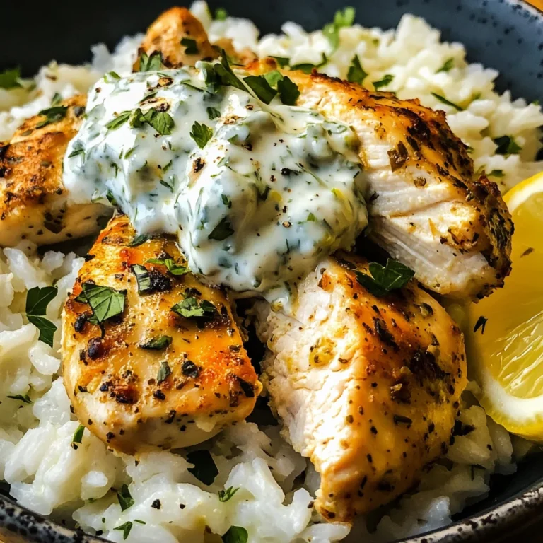 Easy Chicken Tzatziki Rice Bake