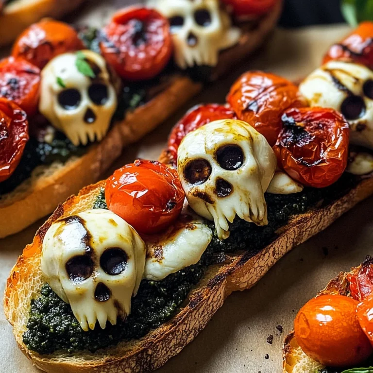Halloween Bruschetta Appetizer