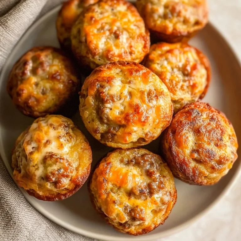 High-Protein Pancake Sausage Mini Muffins