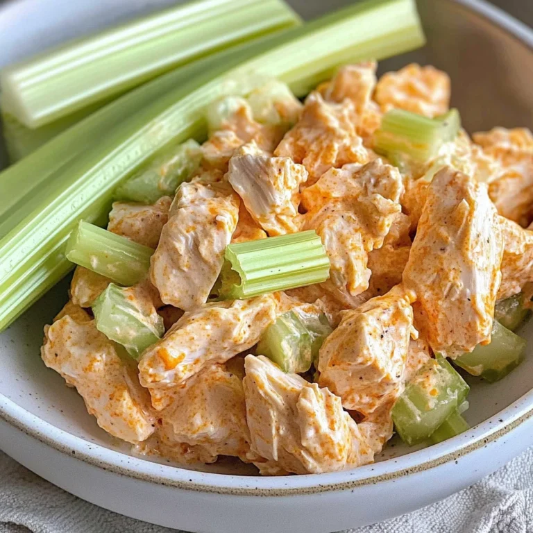 High Protein Buffalo Chicken Salad (Healthy, Easy)