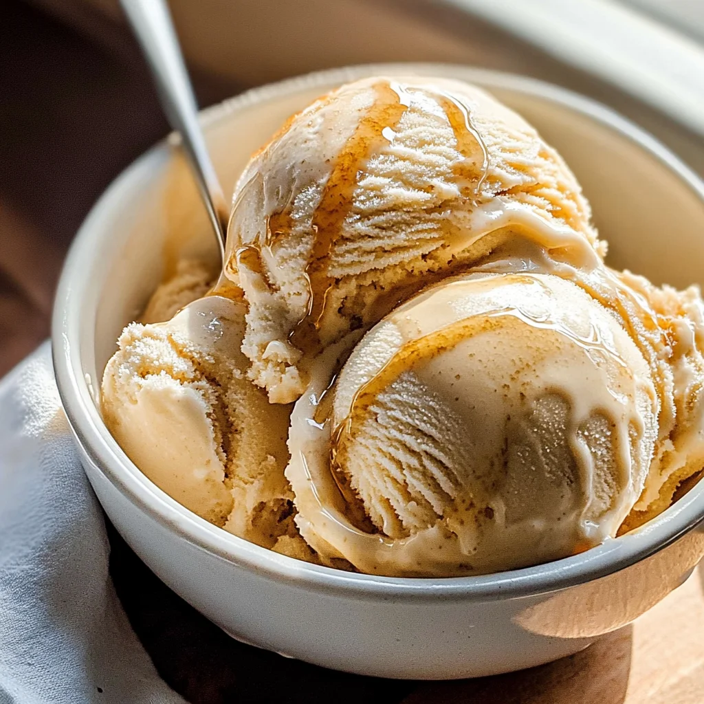 Homemade Maple Ice Cream