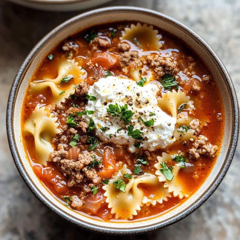 Lasagna Soup
