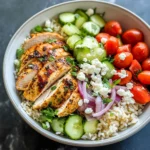Mediterranean Chicken and Rice Bowl