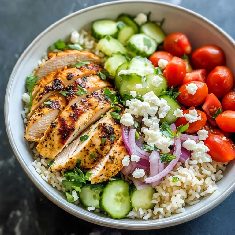 Mediterranean Chicken and Rice Bowl
