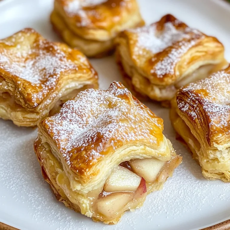 Mini Apple Pies With Puff Pastry (No Peeling)