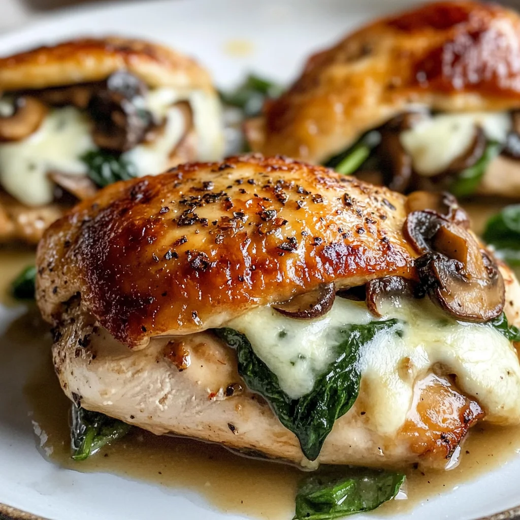Mushroom Stuffed Chicken Breast - Quick and Easy