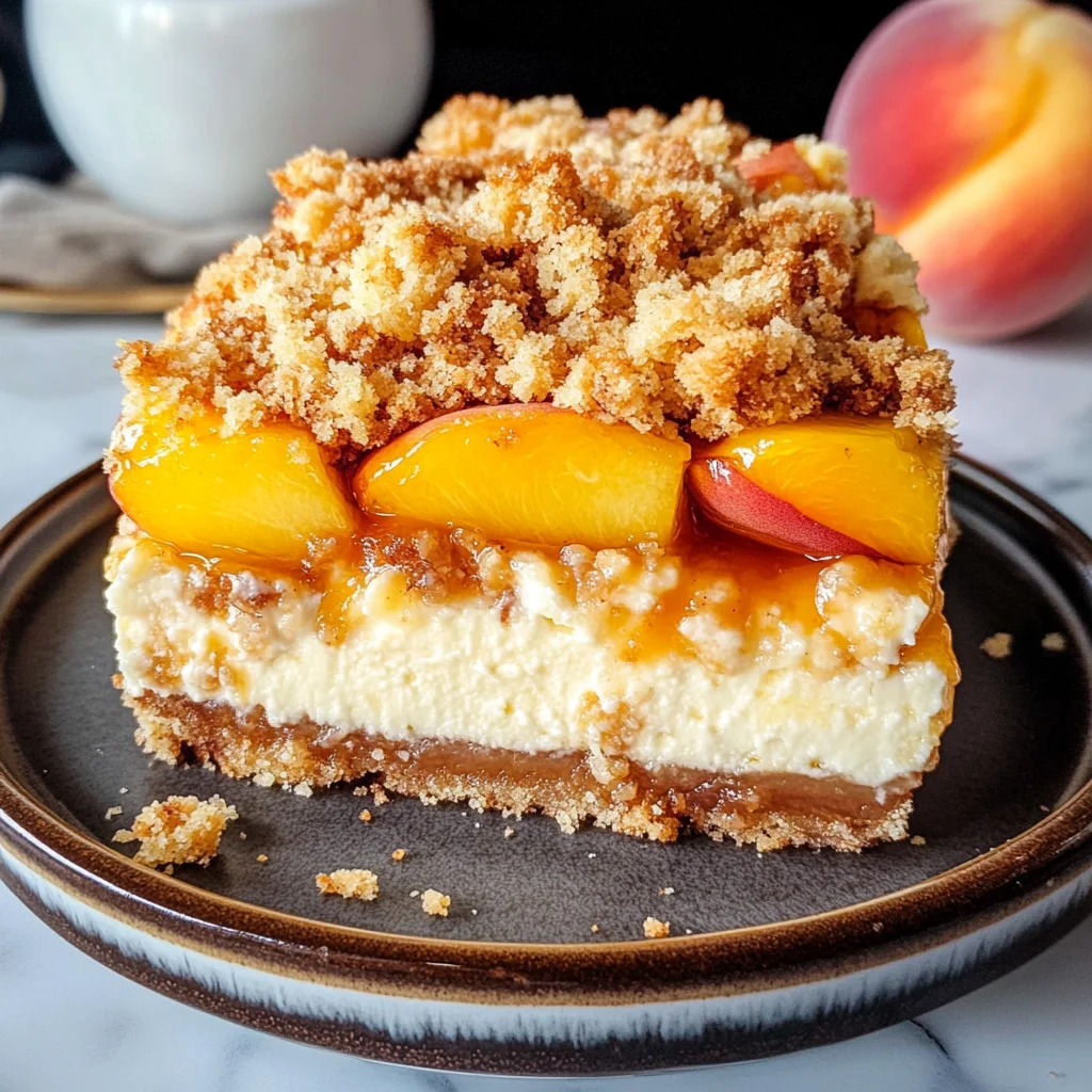 Peach Cobbler Cheesecake