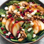 Pear, Pomegranate and Spinach Salad