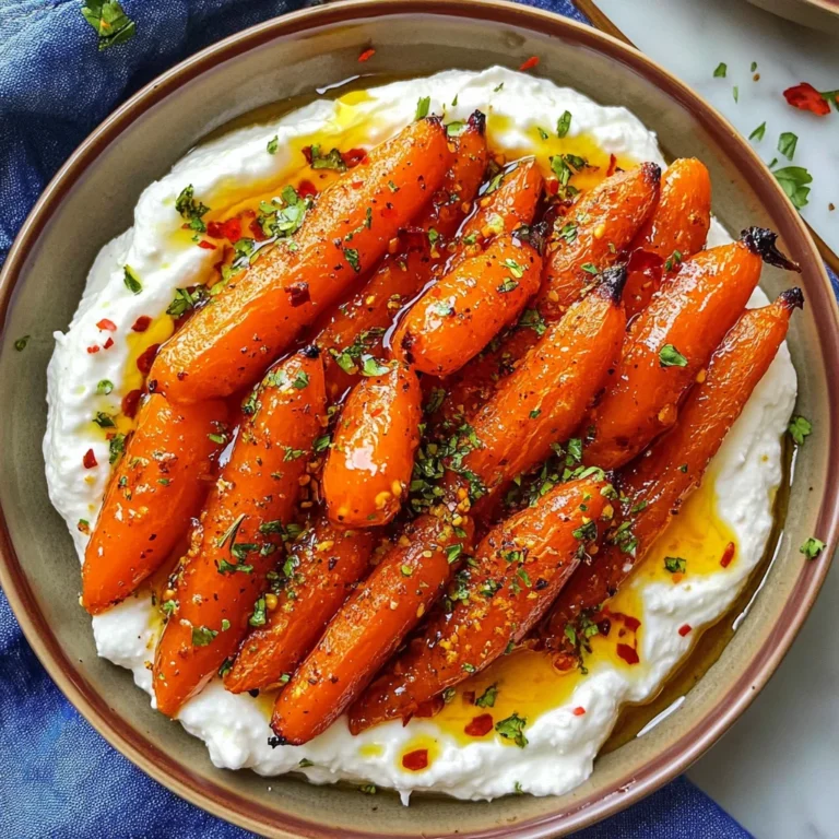 Roasted Carrots with Whipped Ricotta and Hot Honey
