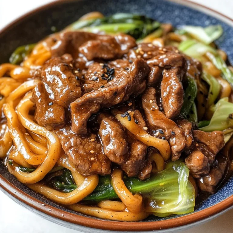 Simple Black Pepper Beef Udon