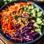 Thai Peanut Crunch Salad with Spicy Lime Dressing