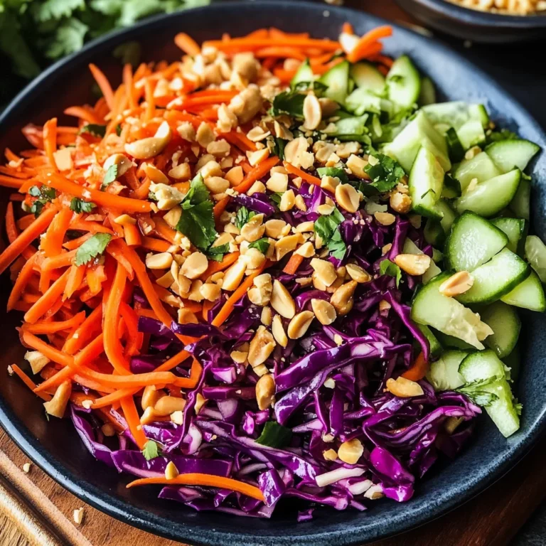 Thai Peanut Crunch Salad with Spicy Lime Dressing