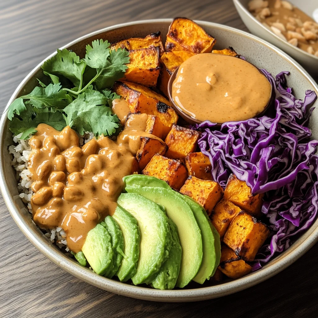Thai Peanut Sweet Potato Buddha Bowl