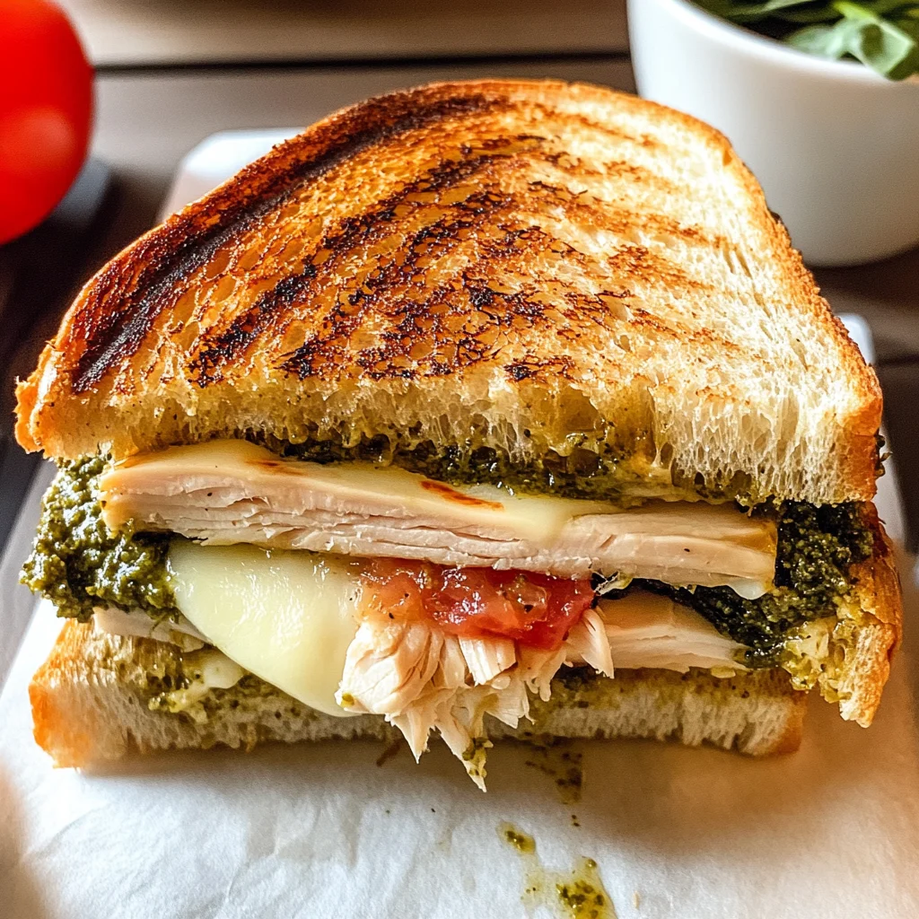 Turkey Basil Pesto Panini