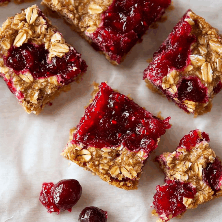 Cranberry Sauce Oat Bars
